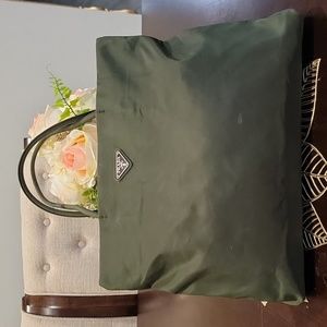 Authentic Prada Tessuto City bag with authenticity card